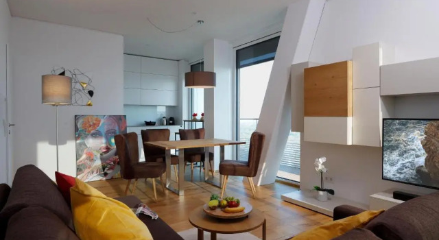 Апартаменты Triiiple Suites Level 21 mit Balkon und Tiefgarage