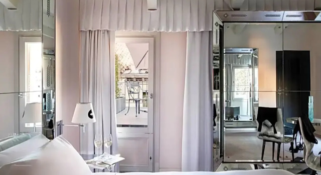 Двухместный номер Deluxe с балконом Отель Palazzina Grassi