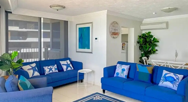 Апартаменты с 3 комнатами с видом на океан Beachside Tower Apartments