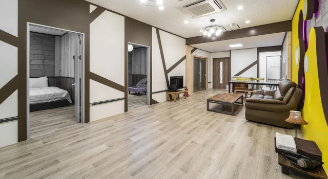 Номер Standard Цокольный этаж с 2 комнатами Jeju Timberhouse Pension