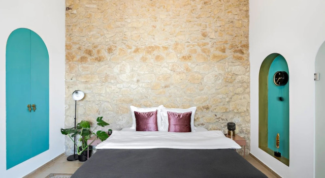 Номер Deluxe Helios Boutique by La Finca Hotels - עיצוב מהמם , מטבחון בכל חדר וחניה חינם בקרבה לשדרת אוכל ומסעדות!