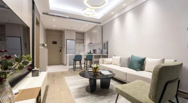 Люкс Luxury Zhonghai Haitang Serviced Apartment (Suzhou Olympic Stadium)