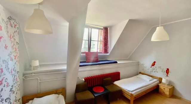 Bett im Wohnheim Hostel Universus