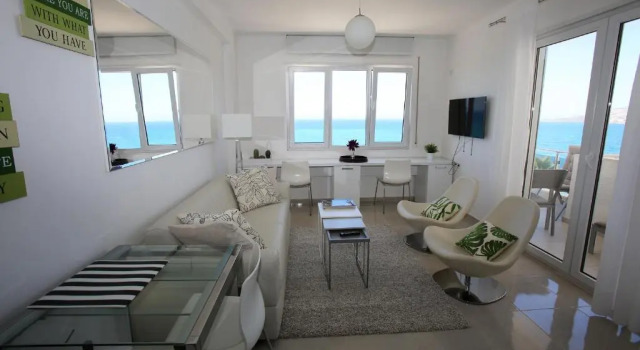 Апартаменты c 1 комнатой с балконом и с видом на море White Residence Luxury Apartments