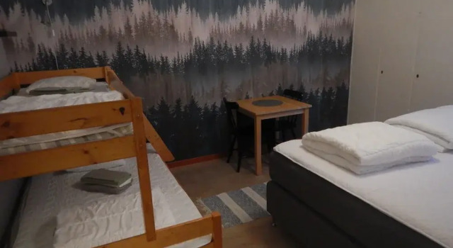 Четырёхместный номер Jokkmokks Vandrarhem Åsgård