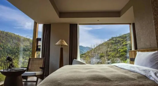 Двухместный люкс Siguniang Mountain Starry Peak Moonlit Cliff  Retreat（Changping Valley）