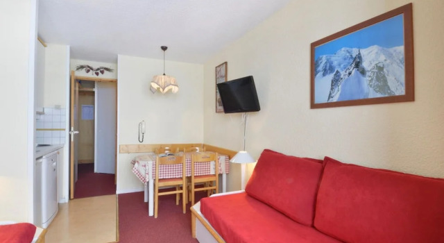 Belle Plagne Studio Cabine on Slopes 3/4 People of 23 M2 Cal410, Забронировать Апартаменты/квартира Бель-Плань Ла-Плань-Тарантез