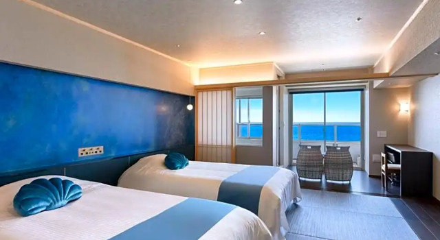 Двухместный номер Superior с видом на море Hotel Sanrakuso