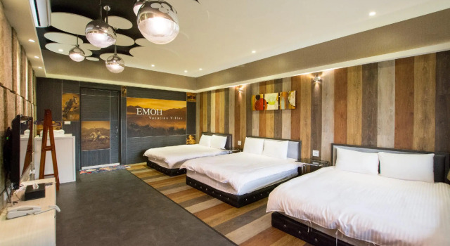 Кровать в общем номере E Moh B&B