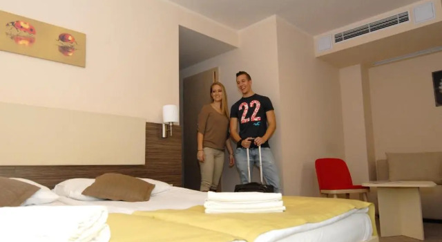 Четырёхместный номер Premium с балконом Harmónia Hotel Sárvár