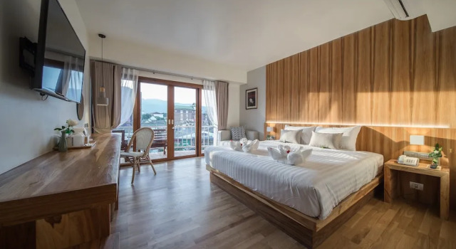 Двухместный номер Deluxe с балконом Nuan Boutique Hotel