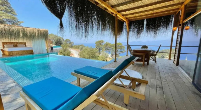 Люкс с видом на бассейн Heaven Resort Faralya