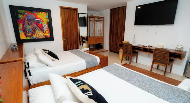 Четырёхместный номер Comfort Casa de Arte Oaxaca Hotel Boutique