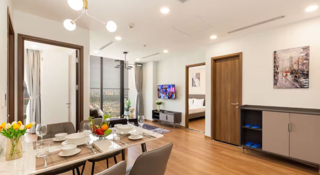 Апартаменты Deluxe с 3 комнатами с балконом LaLa Eco Green Residence