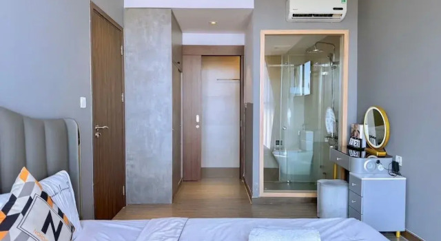 Апартаменты Deluxe с 2 комнатами с балконом и с видом на океан CSJ House Vũng Tàu