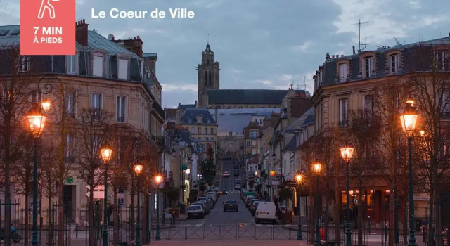 Апартаменты c 1 комнатой Studio cosy en plein cœur historique de Pontoise