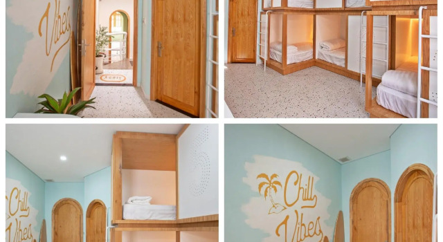 Кровать в общем номере La Bonté Boutique Home Vung Tau