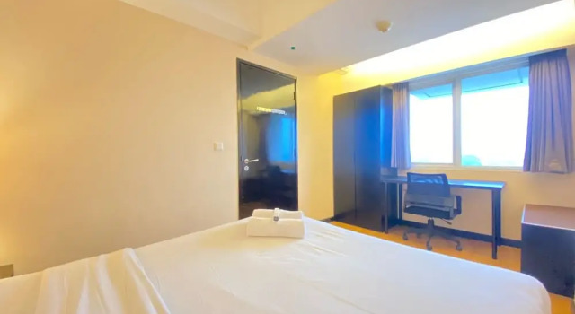 Strategic and Comfortable 2BR at Braga City Walk Apartment By Travelio, Book Apartment Hotels in Bandung with a Pool, near Braga City Walk, Swimming Pool