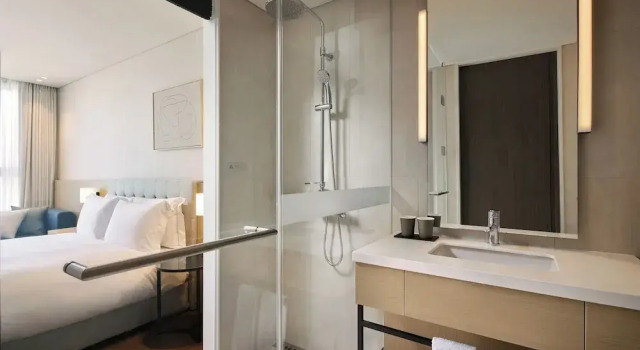 Двухместный семейный номер Standard с видом на город Shilla Stay Yeosu Expo Station
