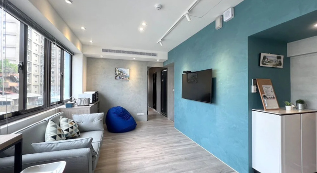 Кровать в общем номере с видом на город 綺樂文旅 康定館 Le Room Hotel Kangding