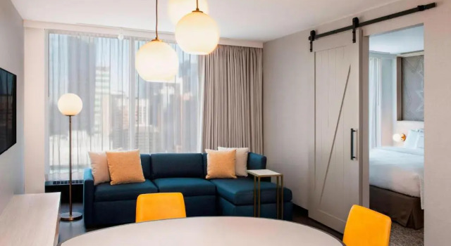 Двухместный люкс c 1 комнатой Residence Inn by Marriott Calgary Downtown/Beltline District