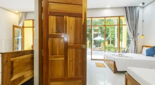 Трёхместный номер Standard Green Bungalow Garden - Quiet Tropical Retreat, 5 Min To Beach