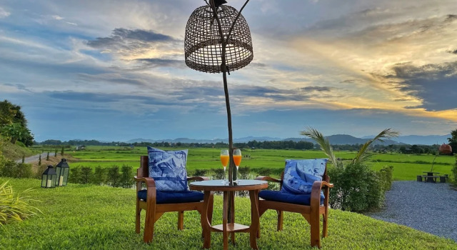 Двухместный номер Deluxe с видом на горы Nan Seasons Boutique Resort