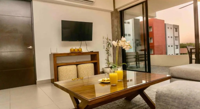 Lujoso Condominio con terraza en Nuevo Vallarta, Boek Hotel Nuevo Vallarta  
