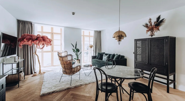 Люкс Deluxe c 1 комнатой с видом на город Ocho Suites & Kitchen