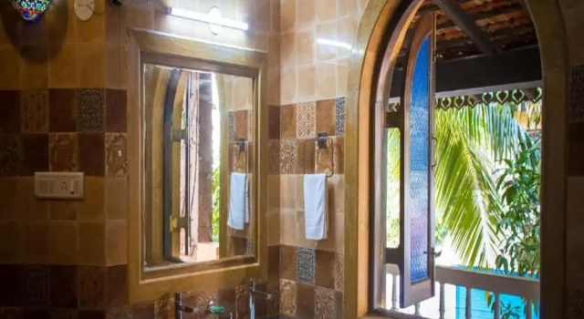 Двухместный номер Deluxe Papa Jolly Eco Resort-Near Morjim Beach