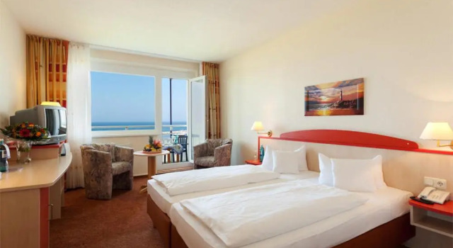 Двухместный номер с частичным видом на море Morada Resort Kühlungsborn