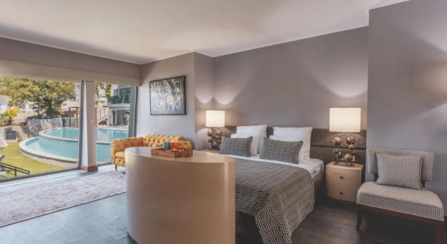 Люкс с видом на бассейн Orka Cove Hotel Penthouse & Suites Adults Only