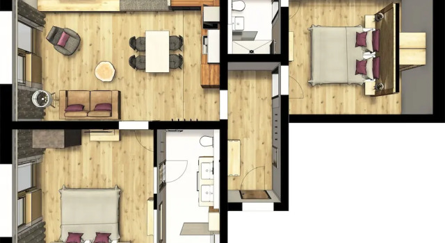 Апартаменты Comfort с 2 комнатами Maximilian Appartements