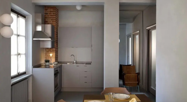 Appartement met balkon en  uitzicht op de tuin Cà del Re