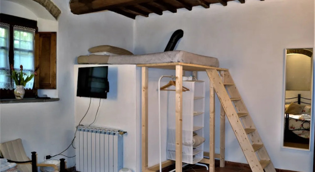 Студия с красивым видом из окна Podere Badia
