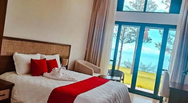Eben Lake Kivu Cottages and Villas, Rezervovat Hotel Hotely v Kagano se snídaní, Snídaně