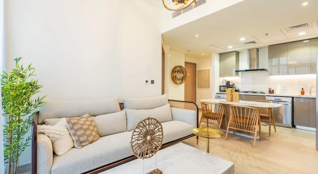 Condo With Burj Khalifa View In City