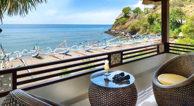 Номер Deluxe рядом с пляжем Palm Garden Amed Beach & Spa Resort Bali