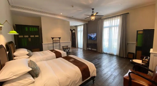 Номер Deluxe с видом на сад Guangzhou Nansha Stone Inn