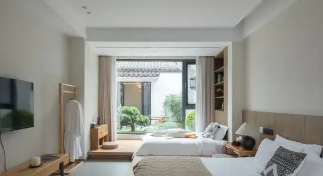Люкс с 2 комнатами с видом на внутренний двор Jingning No. 8 Hideaway. Mandu Villa