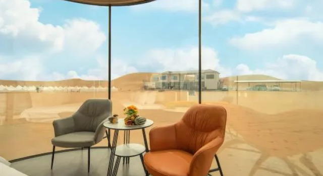 Капсула с панорамным видом Zhongwei Shapo Tou Desert Wilderness Desert Stargazing Inn