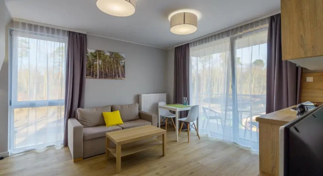 Студия APARTAMENTY MIERZEJA - Stegna Forest, blisko lasu, Bezpłatny Meleks