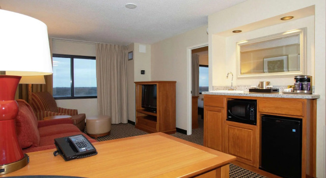 Четырёхместный люкс с 2 комнатами Hilton Suites Chicago/Oakbrook Terrace