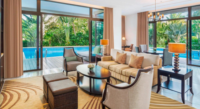 Двухместный люкс c 1 комнатой с балконом и Lagoon view Курорт The St. Regis Sanya Yalong Bay