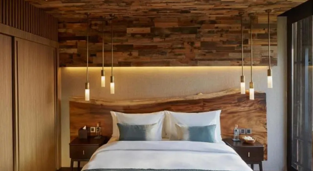Suite 1 Schlafzimmer mit Gartenblick Nirjhara