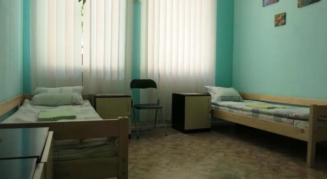 Кровать в общем номере Хостел Delil