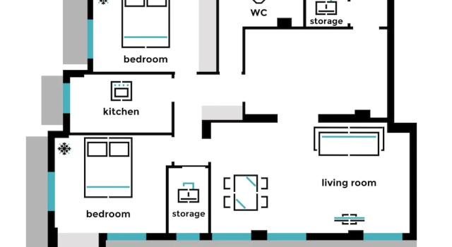 Апартаменты UPSTREET Acropolis Core Bright Modern Apt
