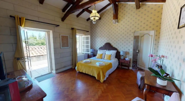 Двухместный номер Deluxe с балконом и с видом на море Le clos de Bellevue