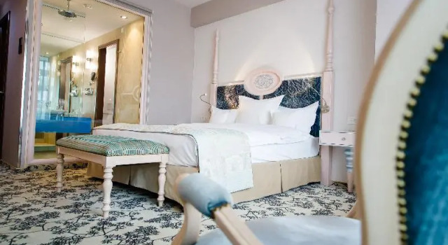 Executive Dvoulůžkový s manželskou postelí pokoj s balkonem Pleiada Boutique Hotel