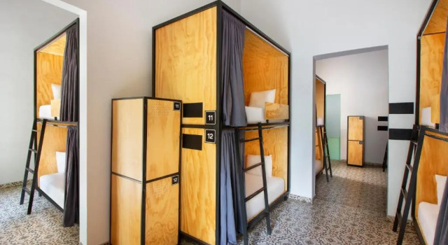 Кровать в общем номере (женский номер) CASA MX alameda